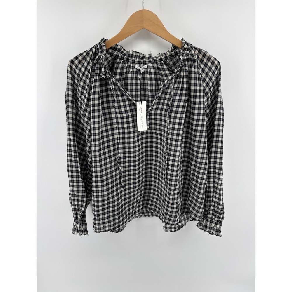 NWT Unsubscribed Bohemian Shirt Sz S Top Momcore Preppy‎ Boho Chic MSRP $178